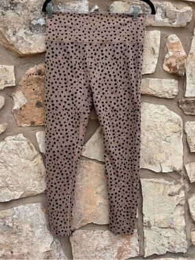 Zella leopard leggings size large